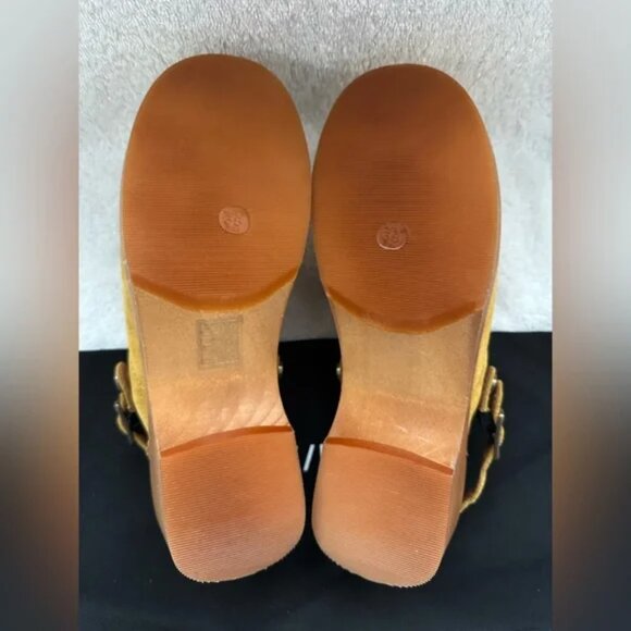 NEW RE/DONE Made In Italy Leather 70's Classic Clogs Cuoio for women 567mn - Picture 6 of 9